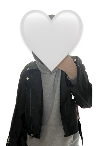 Kadın Siyah Deri Ceket - Görsel 4