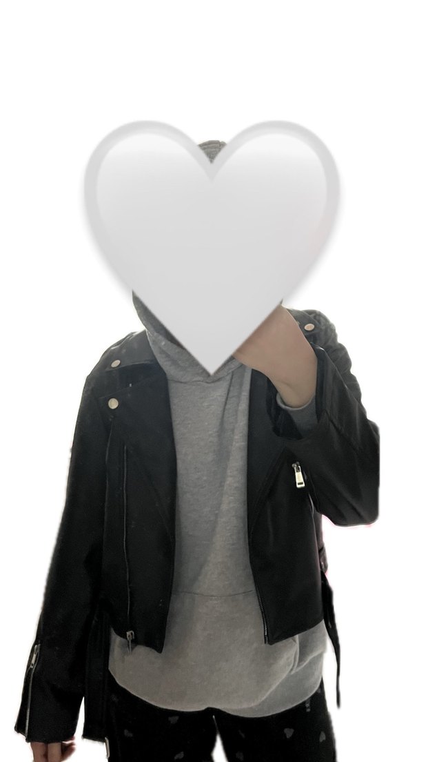 Kadın Siyah Deri Ceket - Görsel 4