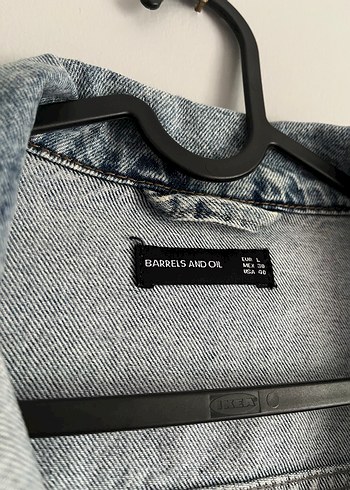 Gri Düğmeli Kadın Kot Ceket - Görsel 2