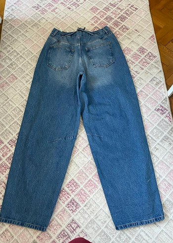 40 Beden Mavi Baggy jean