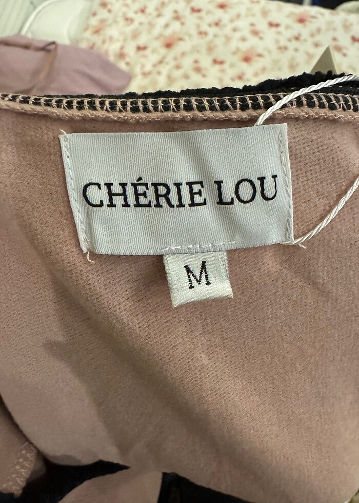 Chérie Lou Coquette Pembe Crop Bluz - Görsel 3