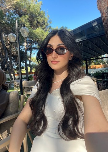 Beyaz Straplez Midi boy Nişan Elbisesi - Görsel 3