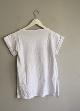 Designer Yazılı beyaz tişört