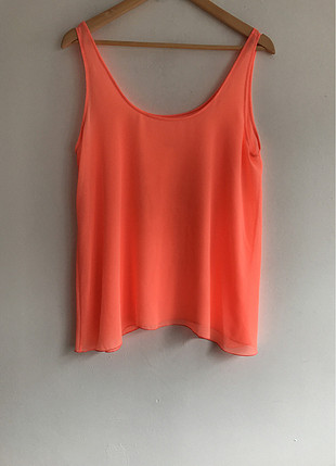 xs Beden turuncu Renk Transparan Elbise
