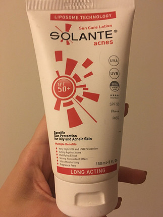 Solante acnes güneş kremi 150 ml 50+ spf