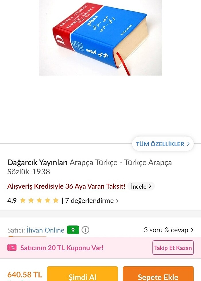 Arapça Sözlük - Görsel 3
