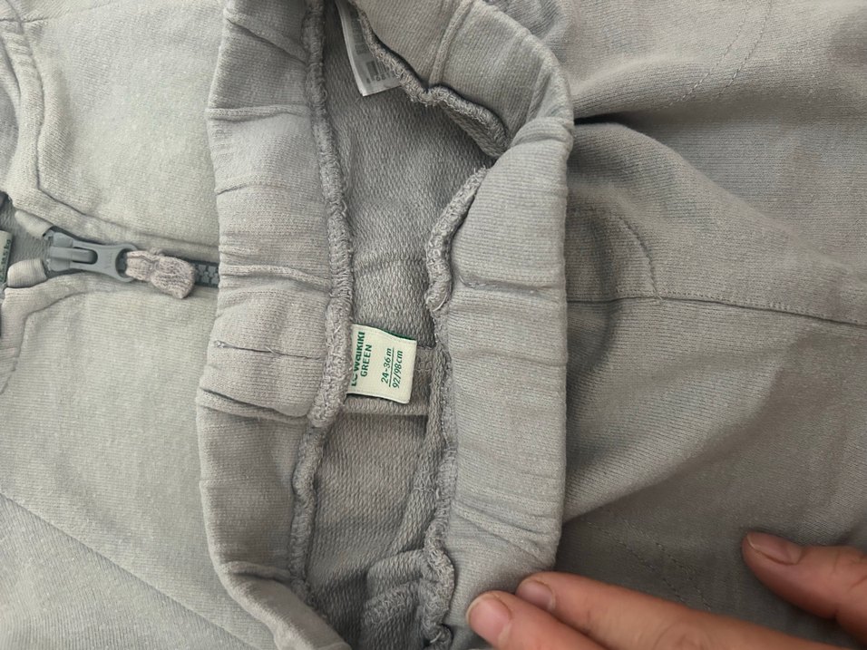 Erkek Çocuk Gri Kapüşonlu Fermuarlı Sweatshirt - Görsel 3