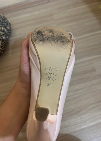 Parlak Pembe Stiletto Topuklu Kadın Ayakkabı - Görsel 3