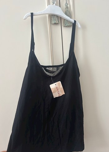 Dantel Detaylı Siyah Askılı Kadın Atlet - Görsel 4