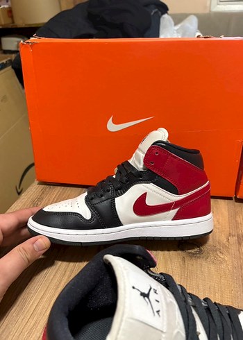 Nike Air Jordan Siyah Beyaz Spor Ayakkabı - Görsel 6