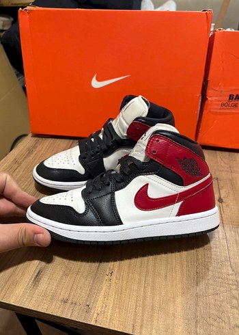 Nike Air Jordan Siyah Beyaz Spor Ayakkabı - Görsel 4