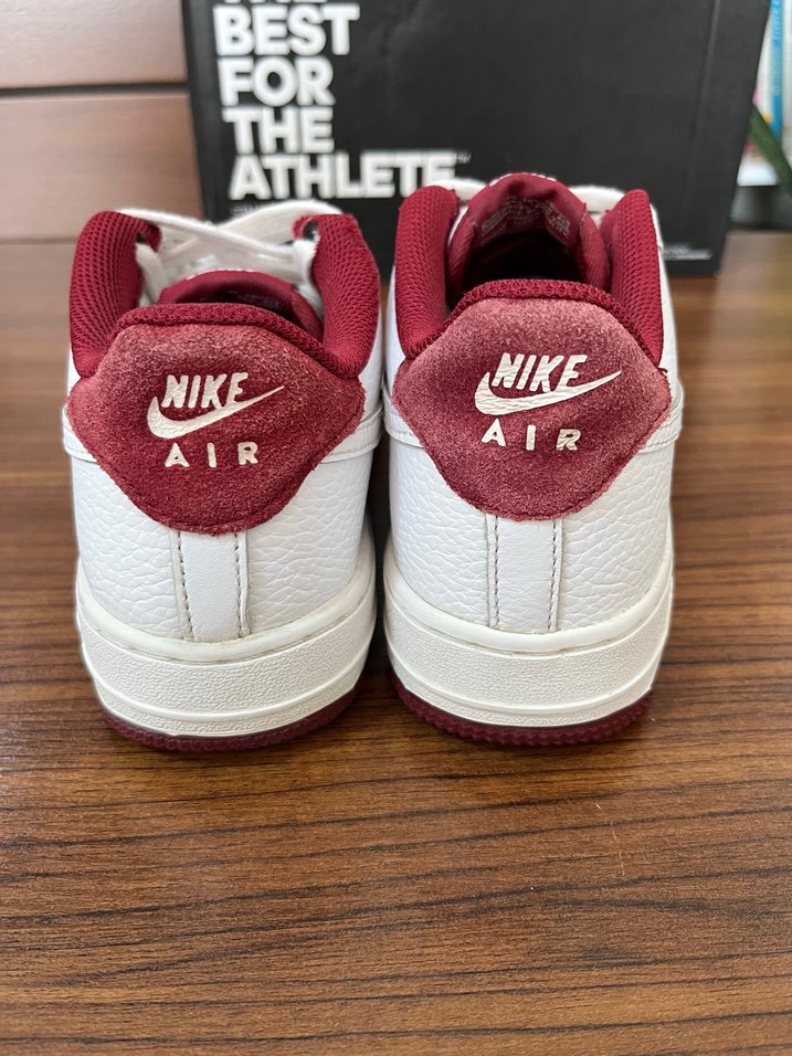 Nike Air Force 1 Low Beyaz & Bordo Sneaker — görsel 7/11
