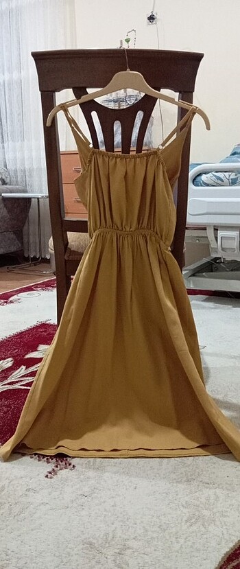 l Beden camel Renk Bayan elbise