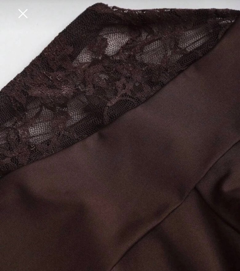 Kahverengi Uzun Kollu Elbise - Görsel 3