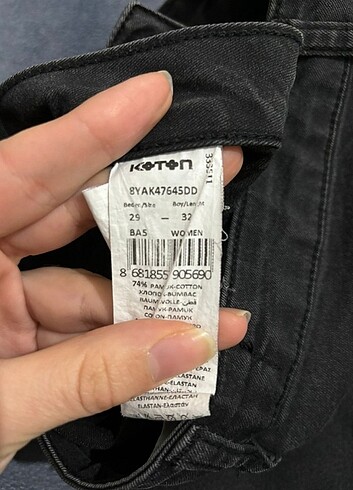 Dar paça siyah pantolon