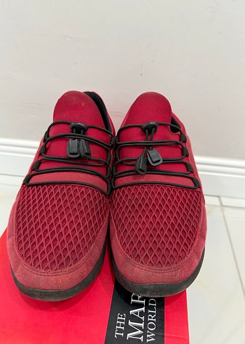 Kırmızı Erkek Spor Ayakkabı Velcro Kapamalı