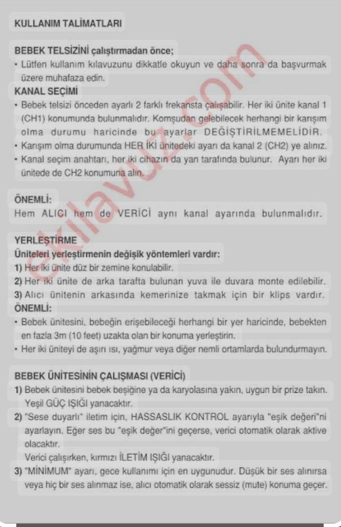 Sinbo SMD 5107 Bebek Telsizi - Görsel 3