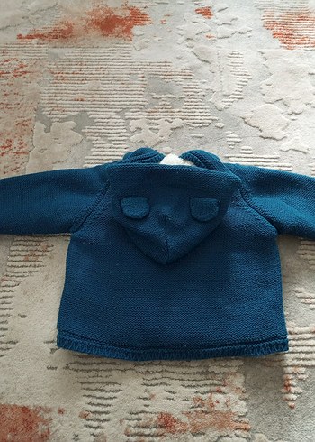 #Kapşonlu bebek hırkası - Görsel 4