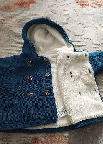 #Kapşonlu bebek hırkası - Görsel 8