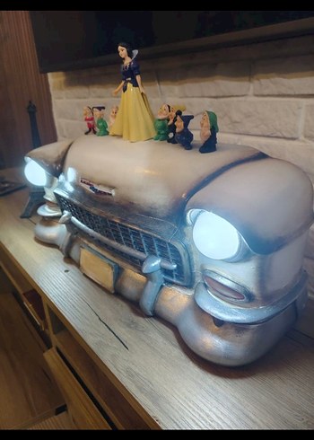  Beden Işıklı Chevrolet model duvar dekoru.