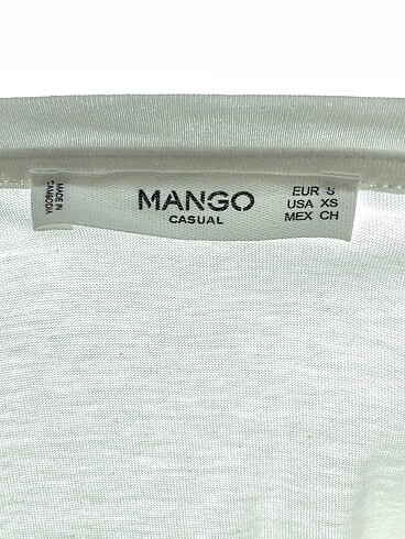 s Beden beyaz Renk Mango T-shirt %70 İndirimli.