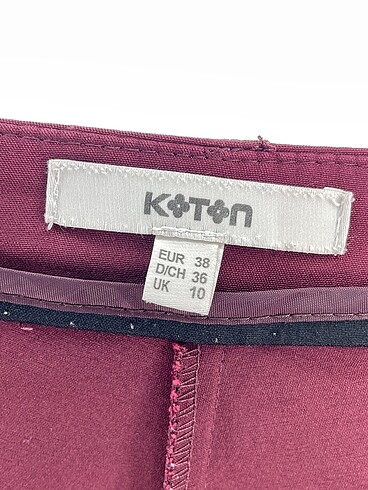 38 Beden bordo Renk Koton Düz Kesim %70 İndirimli.
