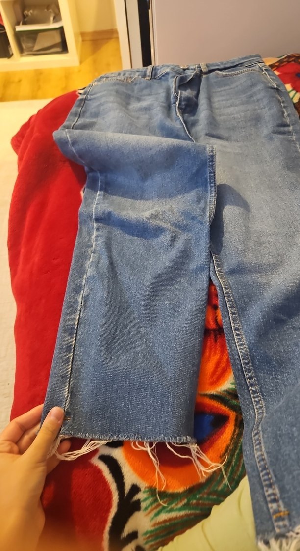 zara mavi straihgt jean - Görsel 2