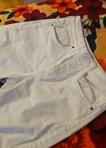 Mavi victoria wide leg beyaz - Görsel 2