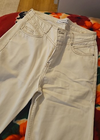 Beyaz Kadın jean manuka - Görsel 2