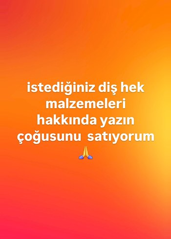 diş hekimliği malzemeler