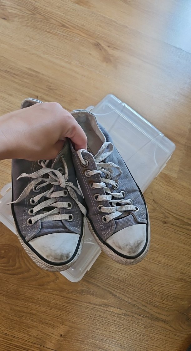 manuka gri Bağcıklı Kadın converse - Görsel 5