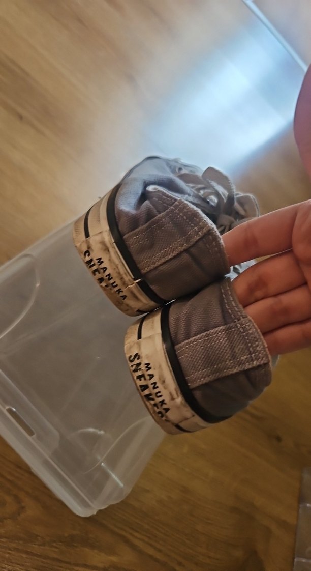 manuka gri Bağcıklı Kadın converse - Görsel 3