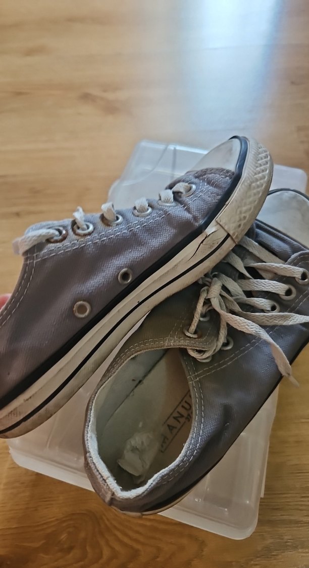 manuka gri Bağcıklı Kadın converse - Görsel 4