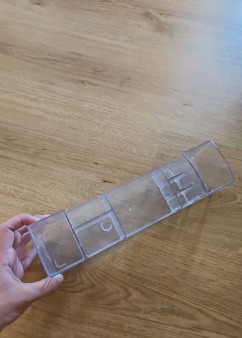 Zara Home Bej Renkli Şeffaf Makyaj Organizeri