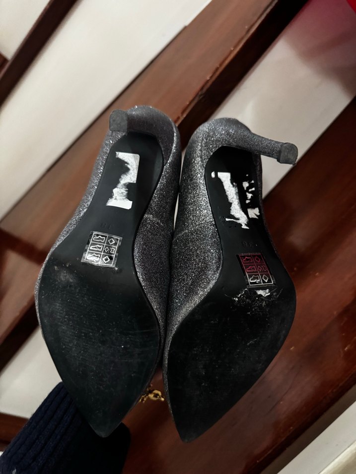 Derimod gri simli stiletto 38 numara - Görsel 5