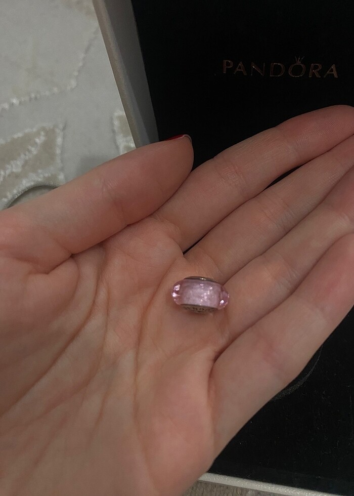 Pembe taş charm pandora - Görsel 2