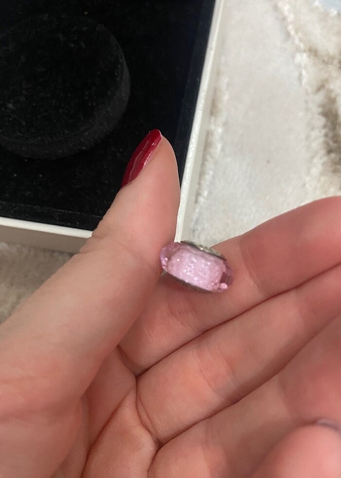 Pembe taş charm pandora - Görsel 3