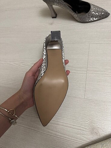 38 Beden gri Renk Gri simli ayakkabı