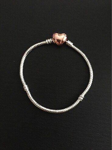 Pandora Rose Kalp Klipsli Bileklik