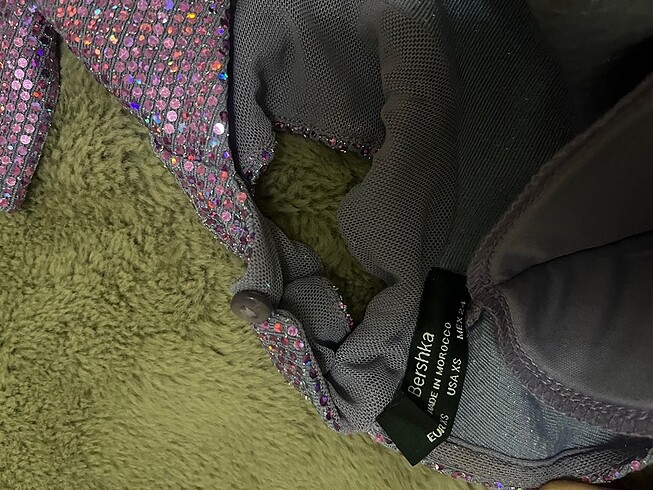 xs Beden Bershka simli üst