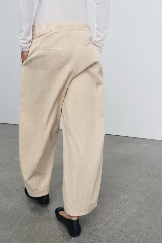 Zara Bej Geniş Paça Pantolon — görsel 3/5