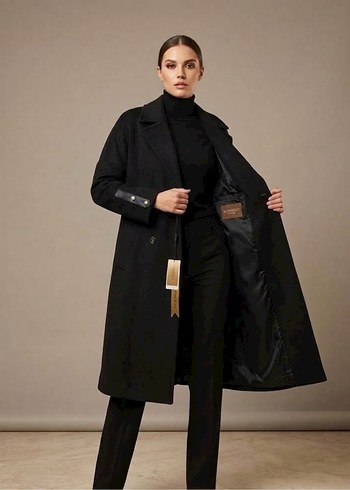 Massimo Dutti Kasmir Uzun Kadin Kaban