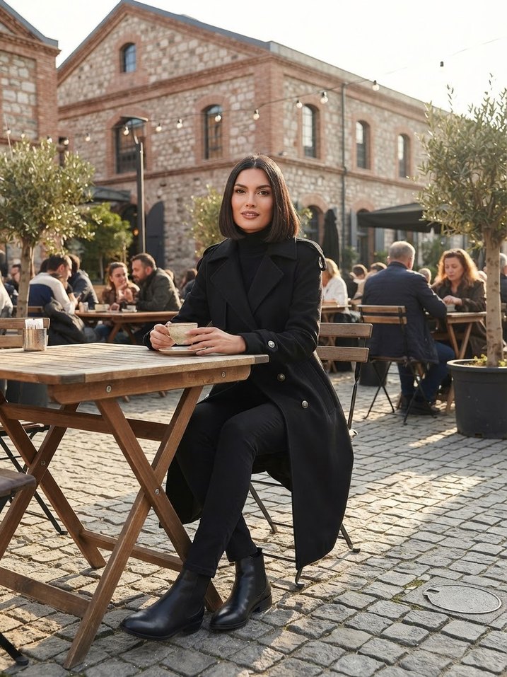 Kaşmir Uzun Kadın Kaban — görsel 5/7