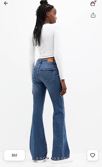 Pull bear İspanyol paça jean