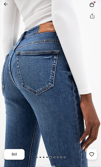 Pull and Bear Pull bear İspanyol paça jean