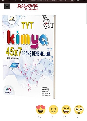 Orbital tyt kimya deneme