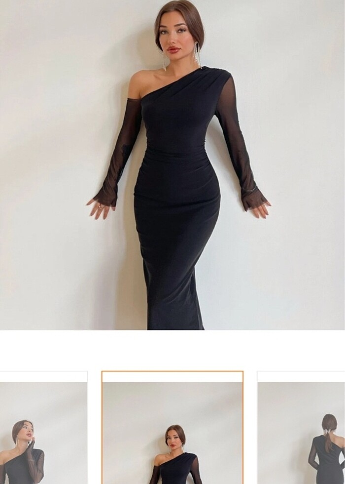 Midi boy elbise - Görsel 3