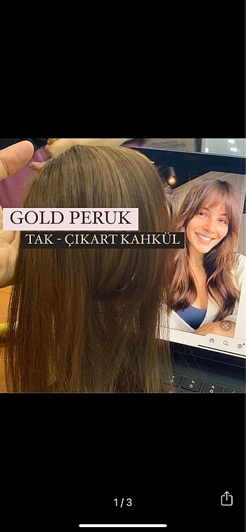 TAK - ÇIKART GERÇEK SAÇ KAHKÜL