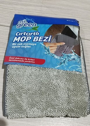 2 adet cırtcırtlı mop bezi silme bezi