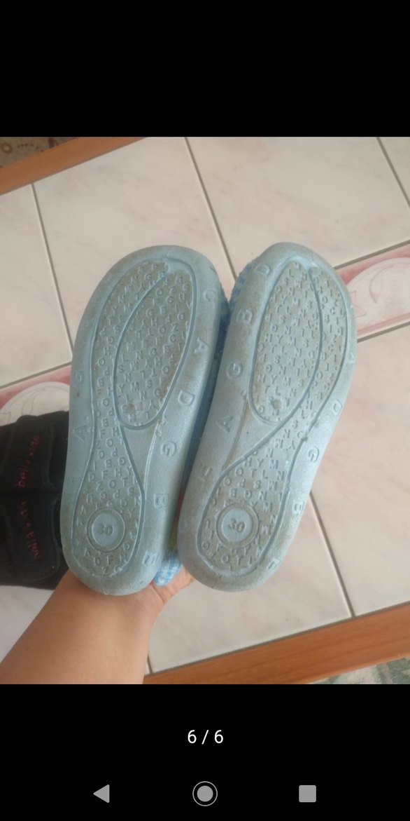 Mavi Unicorn Baskılı Kız Ev Terliği - Görsel 2